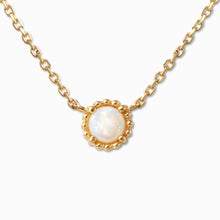 画像をギャラリービューアに読み込む, K10YG milky opal necklace ミルキーオパール ネックレス