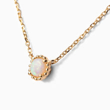 画像をギャラリービューアに読み込む, K10YG milky opal necklace ミルキーオパール ネックレス