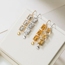画像をギャラリービューアに読み込む, white quartz cullet single pierced earring ホワイトクォーツ カレット シングル ピアス イヤリング