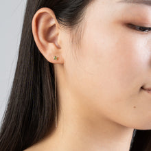 画像をギャラリービューアに読み込む, K10YG peridot chain pierced earrings ペリドット チェーンピアス
