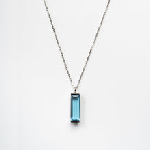 画像をギャラリービューアに読み込む, PT900 blue topaz necklace ブルートパーズ ネックレス