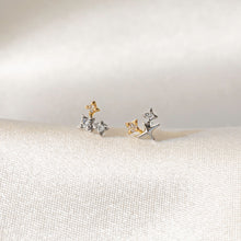 画像をギャラリービューアに読み込む, PT900/K10YG diamond pierced earrings ダイヤモンド ピアス
