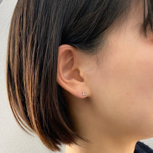 画像をギャラリービューアに読み込む, PT900/K10YG diamond pierced earrings ダイヤモンド ピアス