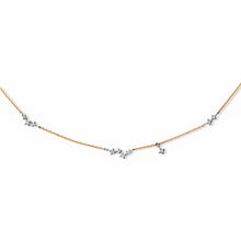 画像をギャラリービューアに読み込む, PT900/K10YG diamond necklace ダイヤモンド ネックレス