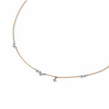 画像をギャラリービューアに読み込む, PT900/K10YG diamond necklace ダイヤモンド ネックレス
