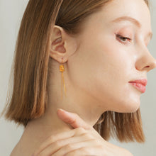 画像をギャラリービューアに読み込む, citrine cullet swing pierced earrings シトリン カレット ピアス イヤリング