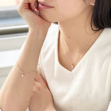 画像をギャラリービューアに読み込む, K10YG AKOYA pearl & diamond bracelet アコヤパール & ダイヤモンド ブレスレット