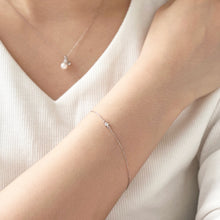 画像をギャラリービューアに読み込む, PT900 AKOYA pearl & diamond bracelet アコヤパール & ダイヤモンド ブレスレット