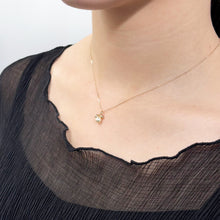 画像をギャラリービューアに読み込む, K10YG AKOYA pearl & diamond necklace アコヤパール & ダイヤモンド ネックレス