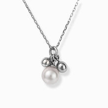 画像をギャラリービューアに読み込む, PT900 AKOYA pearl & diamond necklace アコヤパール & ダイヤモンド ネックレス
