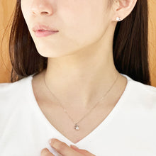 画像をギャラリービューアに読み込む, PT900 AKOYA pearl & diamond necklace アコヤパール & ダイヤモンド ネックレス