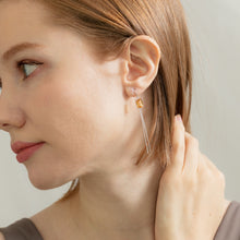 画像をギャラリービューアに読み込む, citrine cullet swing pierced earrings シトリン カレット スウィング ピアス イヤリング