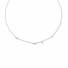 画像をギャラリービューアに読み込む, PT900/K10YG diamond necklace ダイヤモンド ネックレス