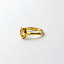 画像をギャラリービューアに読み込む, citrine dew ring シトリン ドゥー リング