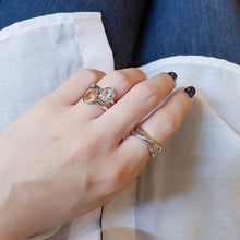 画像をギャラリービューアに読み込む, citrine dew ring シトリン ドゥー リング