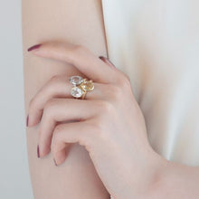 画像をギャラリービューアに読み込む, white quartz dew ring ホワイトクォーツ ドゥー リング