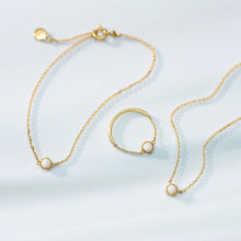 画像をギャラリービューアに読み込む, milky opal ring ミルキーオパール リング