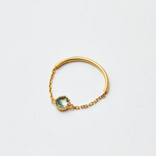 画像をギャラリービューアに読み込む, blue topaz chain ring ブルートパーズ チェーンリング