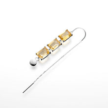 画像をギャラリービューアに読み込む, citrine single pierced earring シリトン シングル ピアス イヤリング
