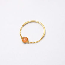 画像をギャラリービューアに読み込む, sunstone chain ring サンストーン チェーンリング