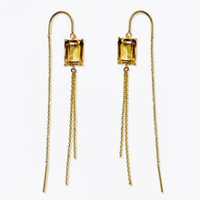 画像をギャラリービューアに読み込む, citrine cullet swing pierced earrings シトリン カレット ピアス イヤリング