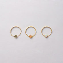 画像をギャラリービューアに読み込む, sunstone chain ring サンストーン チェーンリング