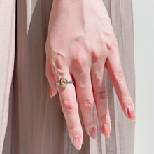 画像をギャラリービューアに読み込む, citrine dew ring シトリン ドゥー リング