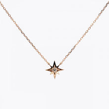 画像をギャラリービューアに読み込む, K10PG diamond necklace ピンクゴールド ダイヤモンド ネックレス