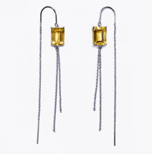 画像をギャラリービューアに読み込む, citrine cullet swing pierced earrings シトリン カレット スウィング ピアス イヤリング