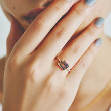 画像をギャラリービューアに読み込む, K10YG ametrine & diamond ring イエローゴールド アメトリン & ダイヤモンド リング