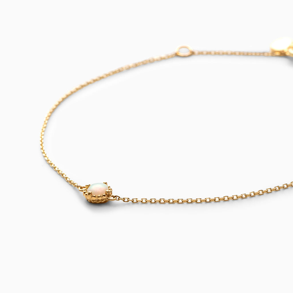 K10YG milky opal bracelet ミルキーオパール ブレスレット – resol
