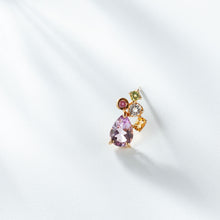 画像をギャラリービューアに読み込む, purple bouquet single pierced earring パープルブーケ シングル ピアス イヤリング
