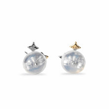 画像をギャラリービューアに読み込む, PT900/K10YG diamond pierced earrings  ダイヤモンド ピアス
