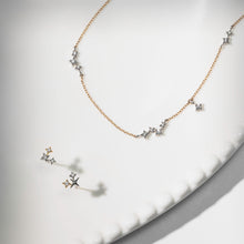 画像をギャラリービューアに読み込む, PT900/K10YG diamond pierced earrings  ダイヤモンド ピアス
