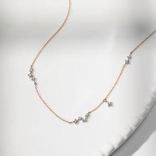 画像をギャラリービューアに読み込む, PT900/K10YG diamond necklace  ダイヤモンド ネックレス
