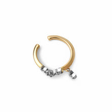 画像をギャラリービューアに読み込む, PT900/K10YG diamond ear cuff ダイヤモンド イヤーカフ
