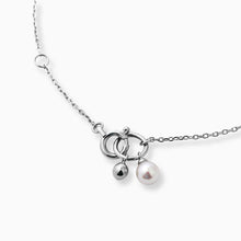 画像をギャラリービューアに読み込む, PT900 AKOYA pearl &amp; diamond bracelet  アコヤパール &amp; ダイヤモンド ブレスレット
