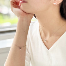 画像をギャラリービューアに読み込む, PT900 AKOYA pearl &amp; diamond bracelet  アコヤパール &amp; ダイヤモンド ブレスレット
