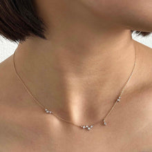画像をギャラリービューアに読み込む, PT900/K10YG diamond necklace  ダイヤモンド ネックレス
