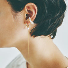 画像をギャラリービューアに読み込む, AKOYA pearl single earring 3-piece set アコヤパール シングルイヤリング ３ピースセット
